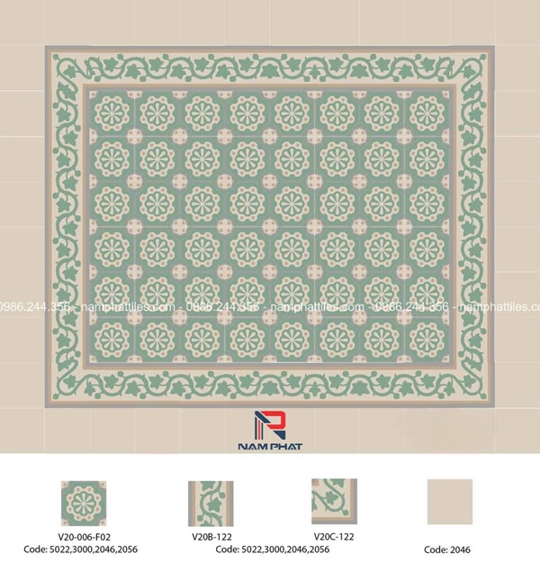 Gạch bông cổ điển NPTGB001