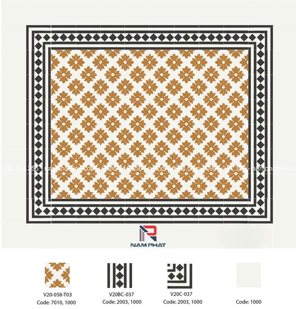 Gạch bông cổ điển NPTGB014