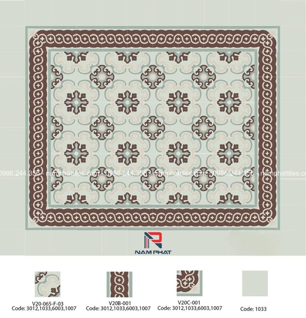 Gạch bông cổ điển NPTGB016