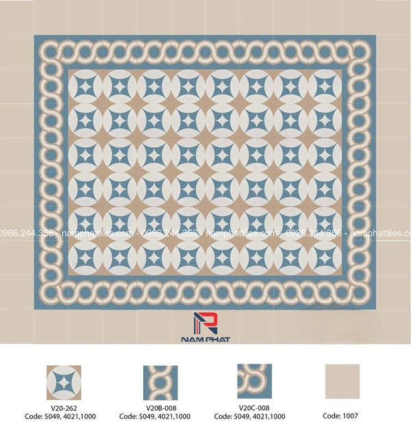 Gạch bông cổ điển NPTGB019