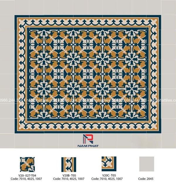 Gạch bông cổ điển NPTGB002