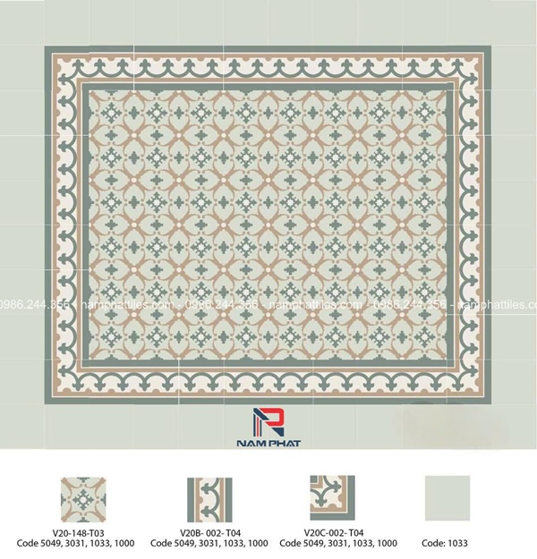 Gạch bông cổ điển NPTGB020