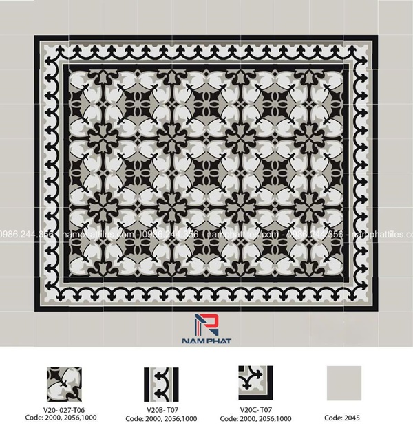 Gạch bông cổ điển NPTGB006