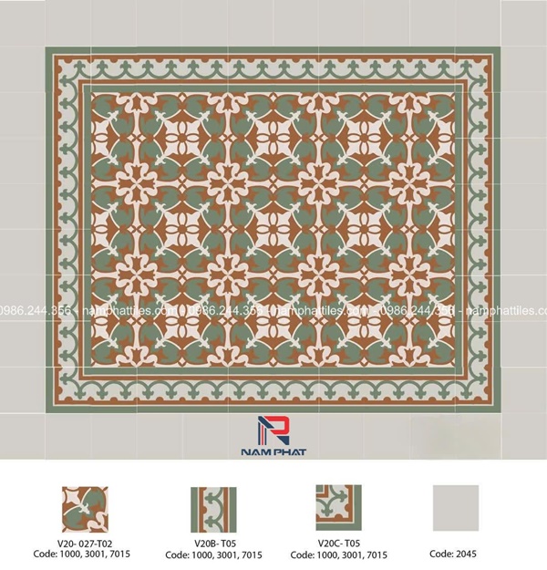 Gạch bông cổ điển NPTGB007