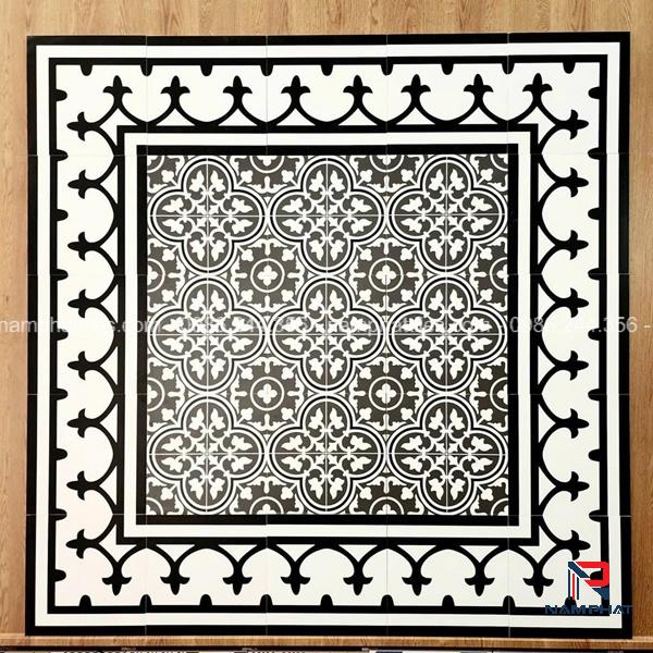 Gạch bông men 20x20 cm mã NPBM020