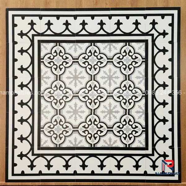 Gạch bông men 20x20 cm mã NPBM021